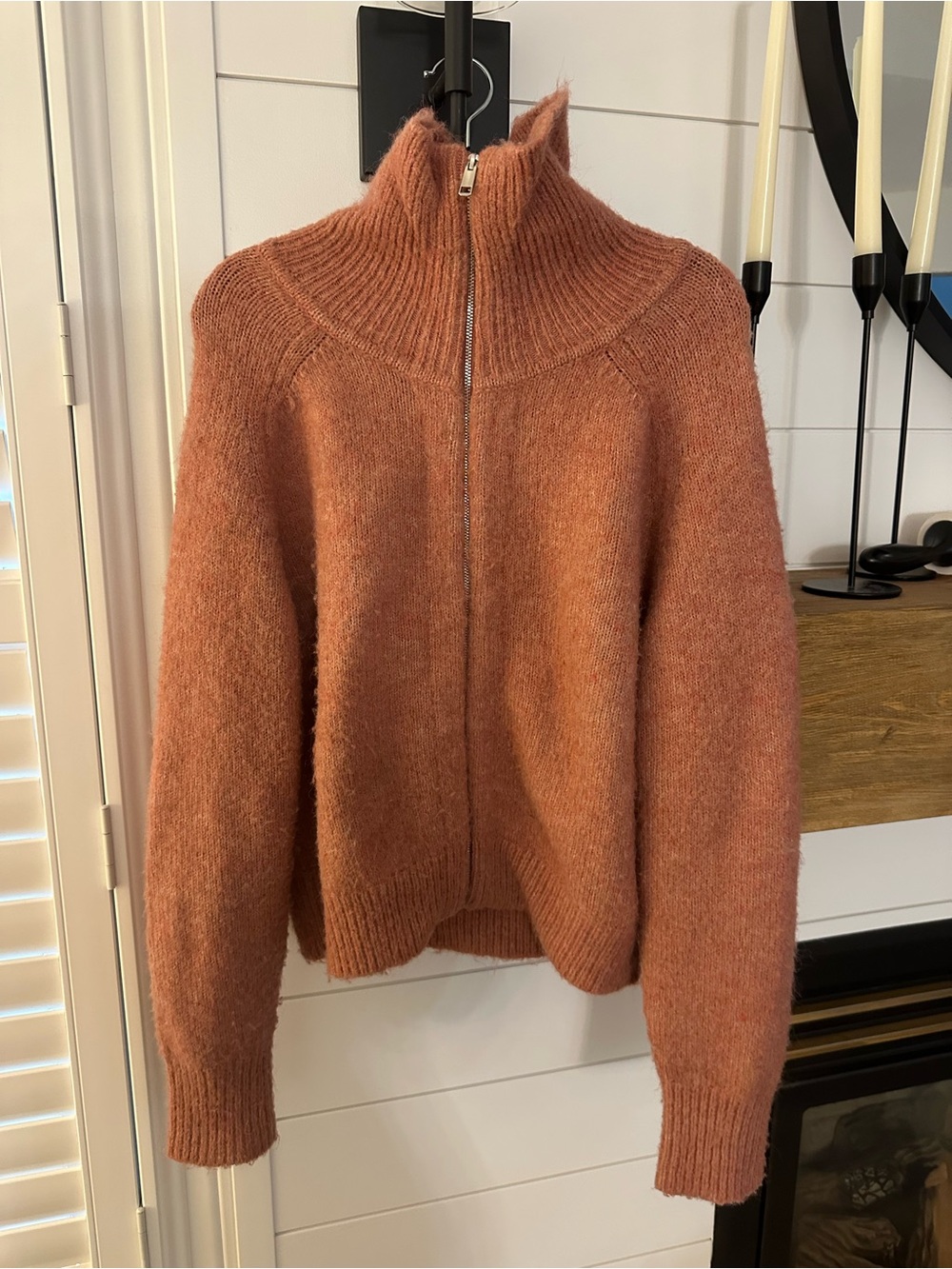 Simons WOOL BLEND Zip-Up Sweater